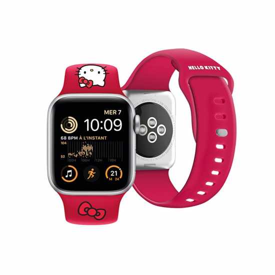 Hello Kitty Apple Watch Silicon Strap Red  Часовници