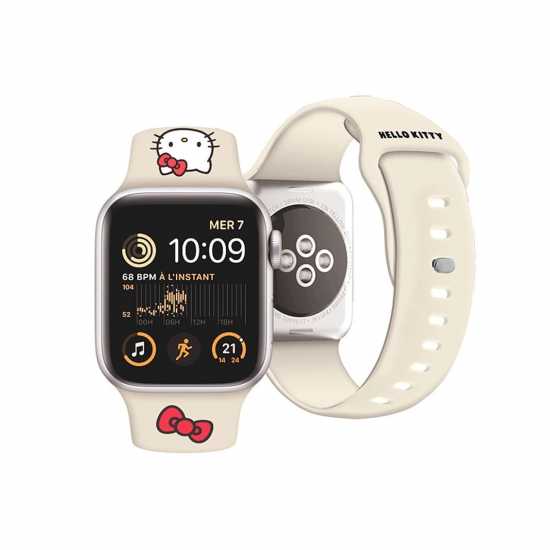 Hello Kitty Apple Watch Silicon Strap Beige  Часовници