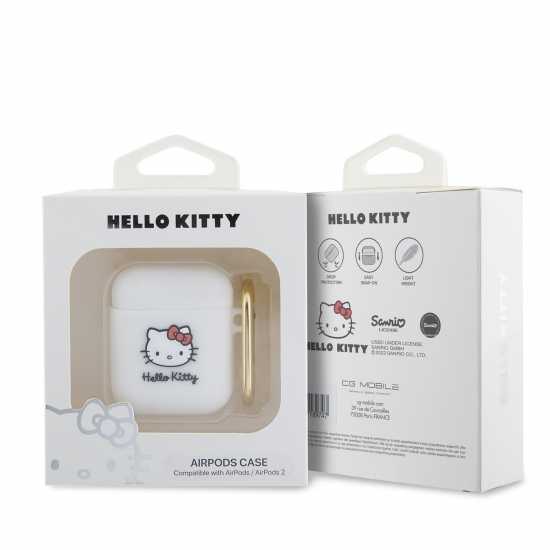 Hello Kitty Silicone Case For Airpods 1St Or 2Nd Gen White  Слушалки