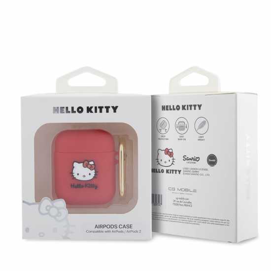 Hello Kitty Silicone Case For Airpods 1St Or 2Nd Gen Fuschia  Слушалки