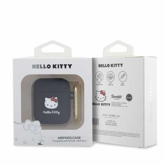 Hello Kitty Silicone Case For Airpods 1St Or 2Nd Gen Black  Слушалки