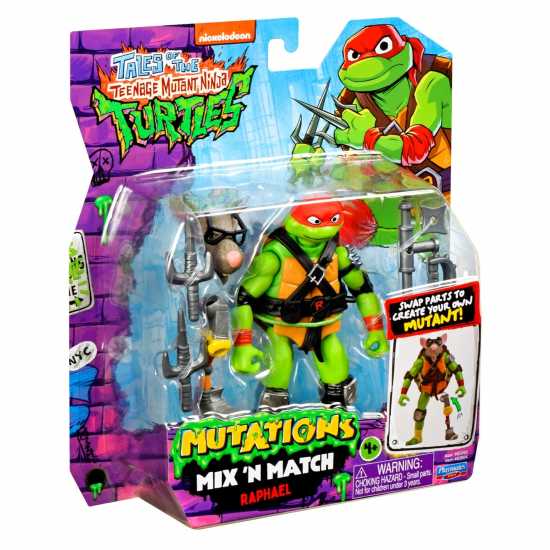 Teenage Mutant Ninja Turtles Of Teenage Mutant Ninja Turtles: Mutations Mix And Match 4.5-Inch Raphael  Подаръци и играчки