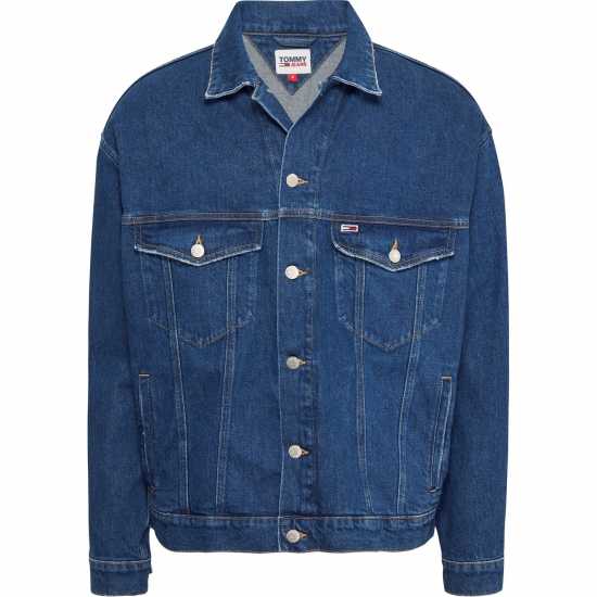 Tommy Jeans Aiden Oversized Denim Trucker Jacket  Denim Edit