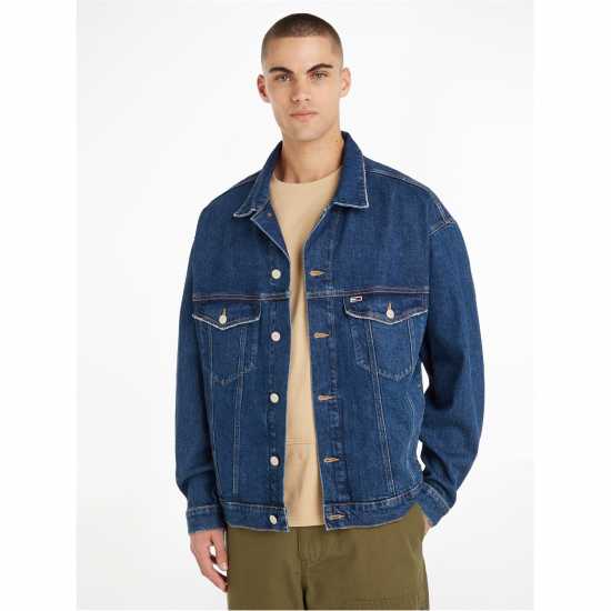 Tommy Jeans Aiden Oversized Denim Trucker Jacket  Denim Edit