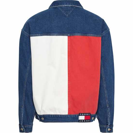 Tommy Jeans Aiden Oversized Denim Trucker Jacket  Denim Edit