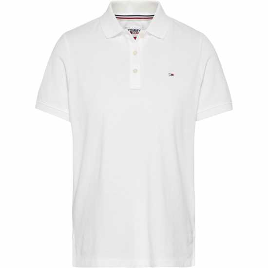 Блуза С Яка Tommy Jeans Slim Polo Shirt Бяло Holiday Essentials