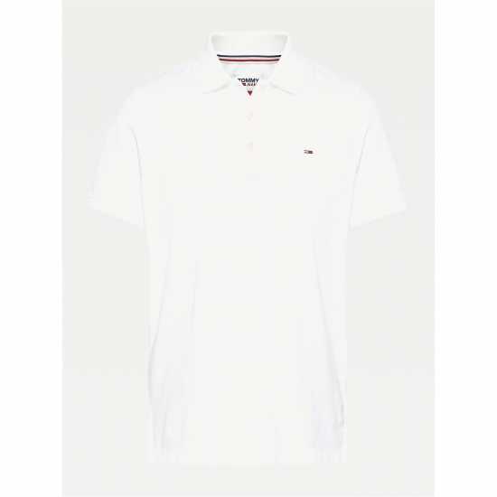 Блуза С Яка Tommy Jeans Slim Polo Shirt Бяло Holiday Essentials