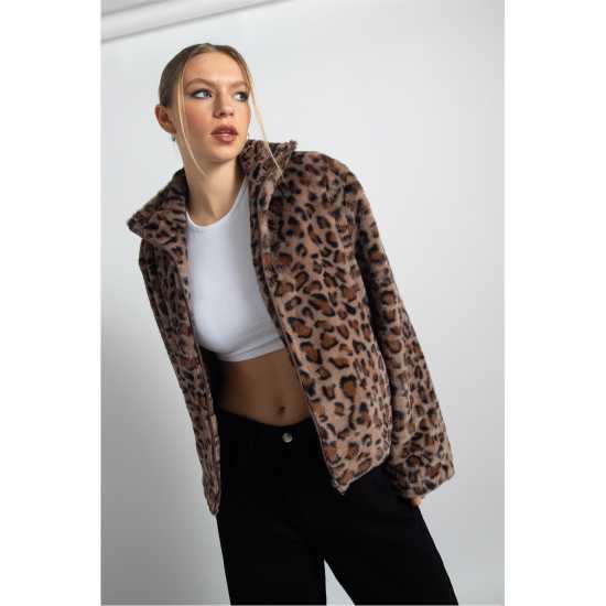 Daisy Street Daisy Crop Fur Jkt Ld41  Daisy Street